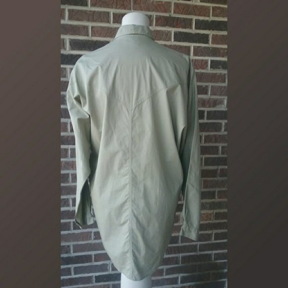 FREEGO Western Style Beaded Snap Button shirt size large - Picture 3 of 10